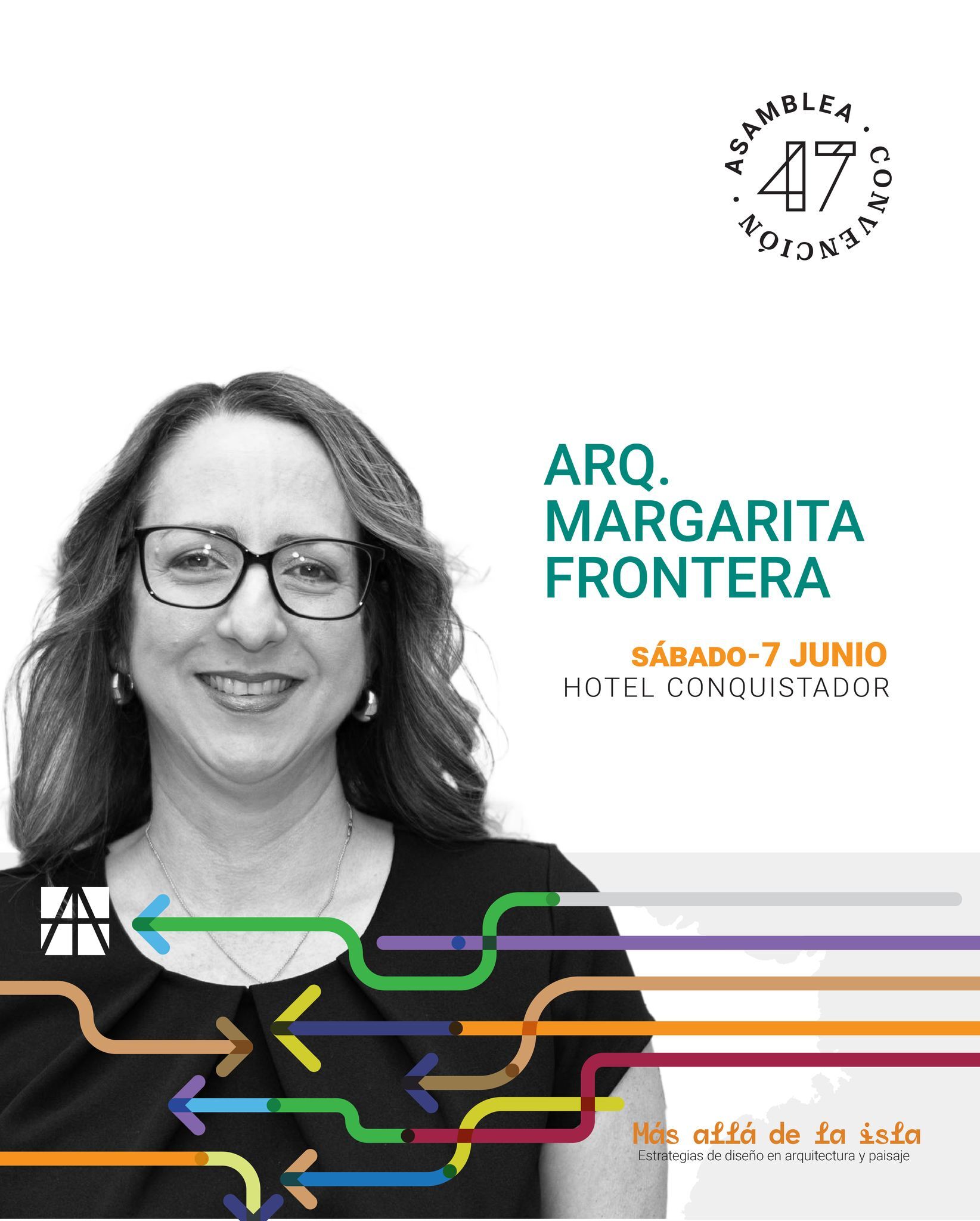 Margarita Frontera, expresidenta del CAAPPR, será conferenciante en la Convención 2025 con la ponencia 'Responsabilidad ética del profesional de diseño con el ambiente'.