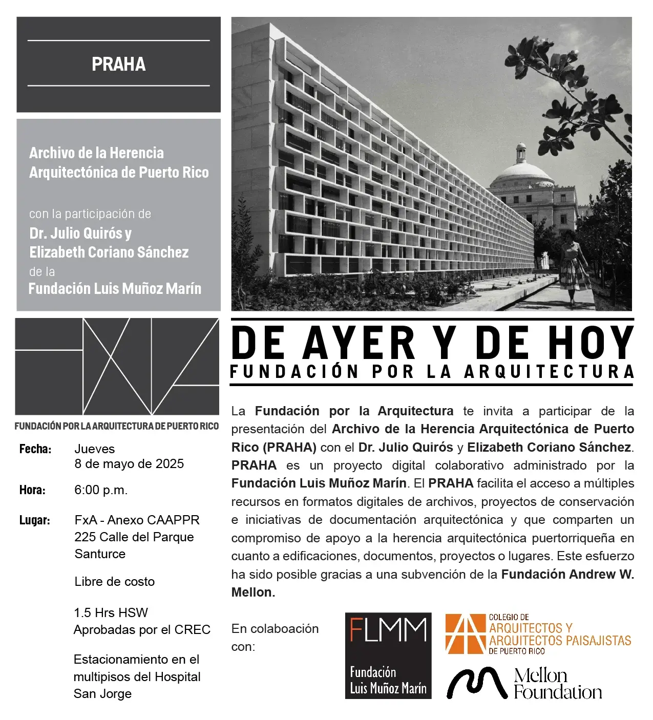 El evento destacará la importancia del patrimonio arquitectónico.