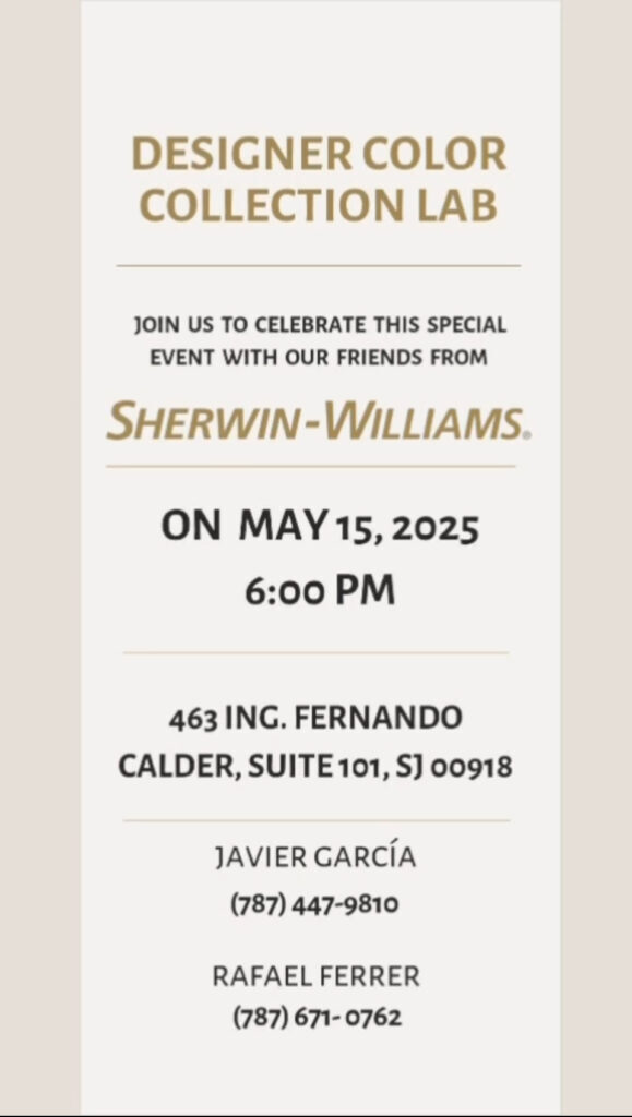 Asistentes del evento Designer Color Collection Lab explorarán las nuevas paletas de colores de Sherwin-Williams y las colecciones de primavera de Decoratus.