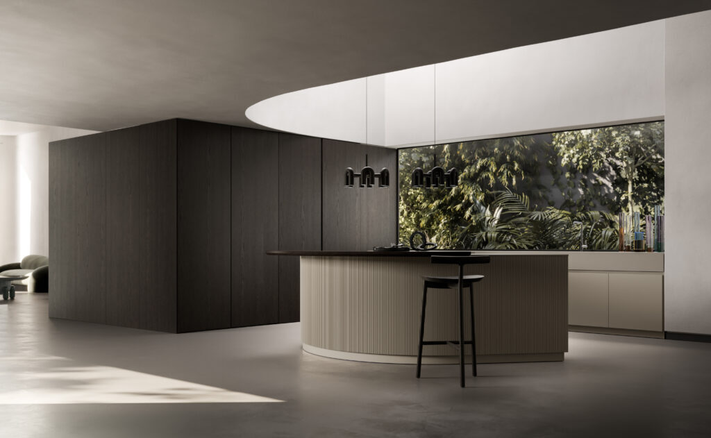 Diseño contemporáneo y calidez en un espacio creado para compartir más que recetas.