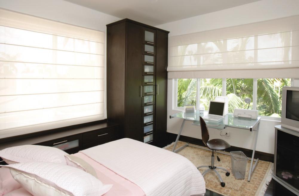 Elegancia y funcionalidad se combinan en cada espacio gracias a las telas técnicas de la línea Polyscreen® Vision.