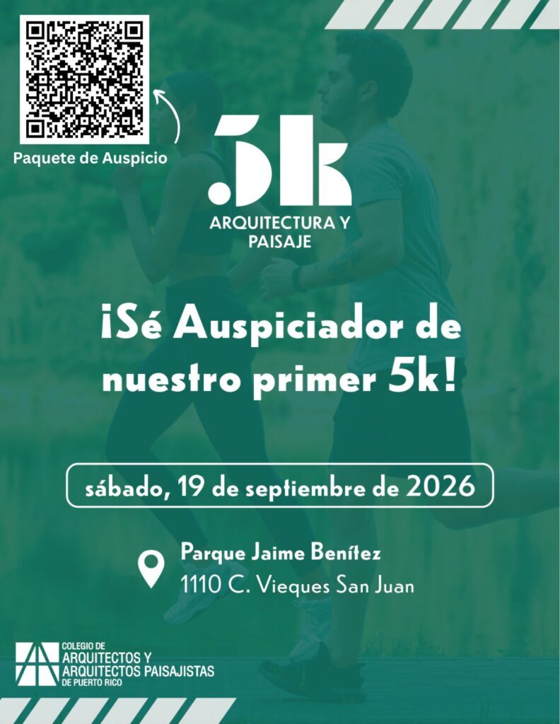 Flyer 5k arquitectura y paisaje san juan