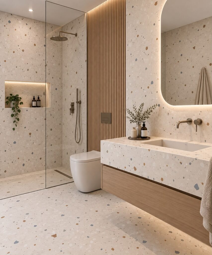 Baños contemporáneos Terra Tiles 1
