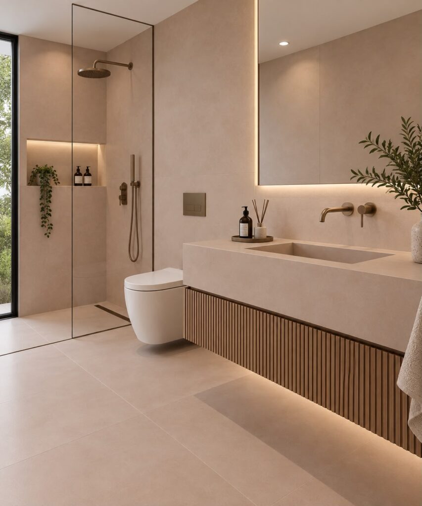 Baños contemporáneos Terra Tiles 3